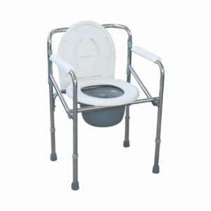 Baño Portátil Acero Cromado Glomax – WC Plegable con Depósito Desmontable