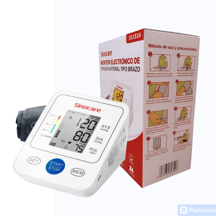 Toma presión al brazo - Tensiómetro SINOCARE - Imagen 2