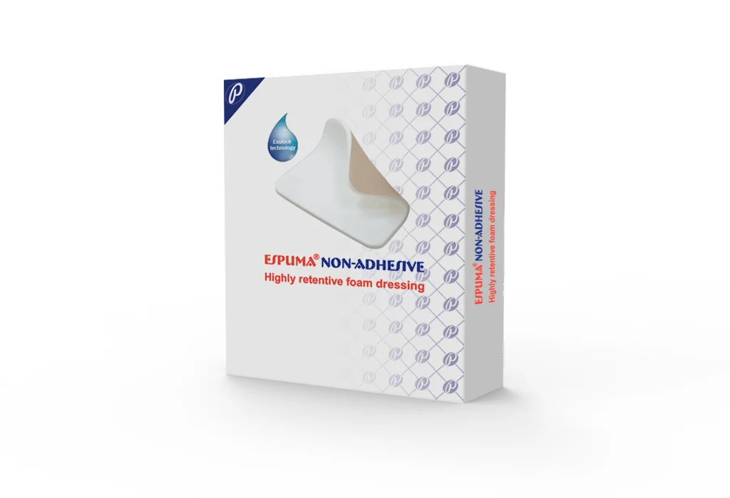 Apósito de Espuma No Adhesiva Pharmaplast S.A.E. 10 x 10 cm | Alta Absorción para Heridas y Úlceras