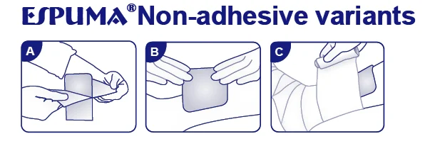 Apósito de Espuma No Adhesiva Pharmaplast S.A.E. 10 x 10 cm | Alta Absorción para Heridas y Úlceras - Imagen 2