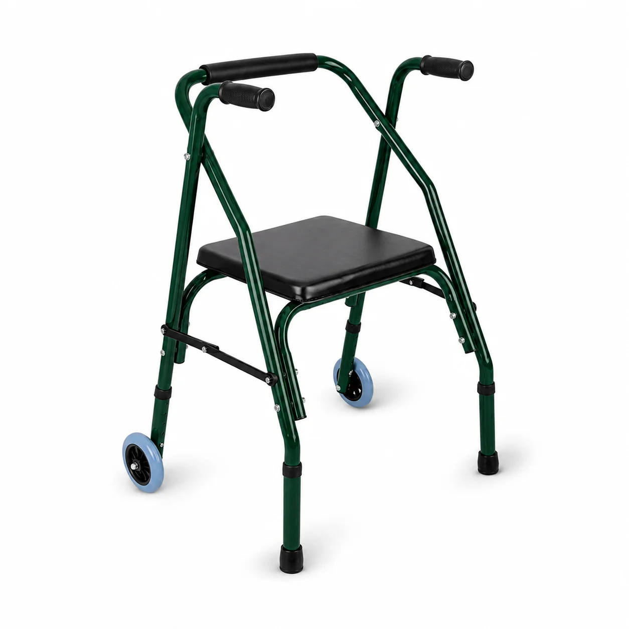 Andador con Asiento y 2 Ruedas Regulable | Mayor Estabilidad y Descanso