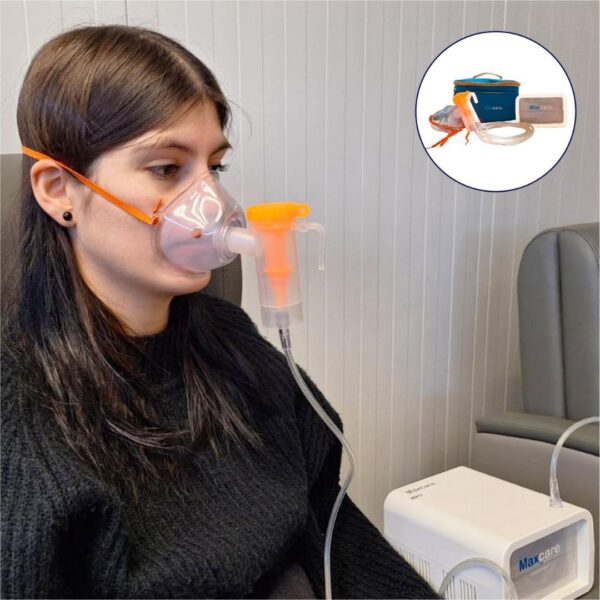 Nebulizador portátil Adulto y Pediátrico con bolso. Maxcare - Imagen 2