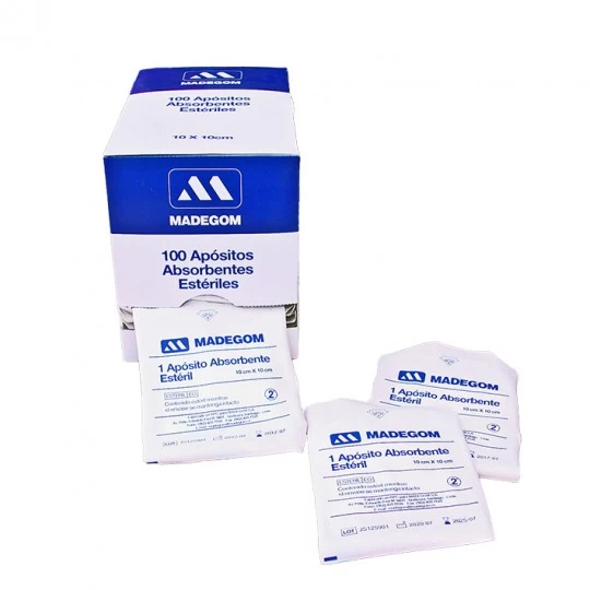 Apósito Absorbente Estéril 10 x 10 cm | Alta Absorción para Curación de Heridas