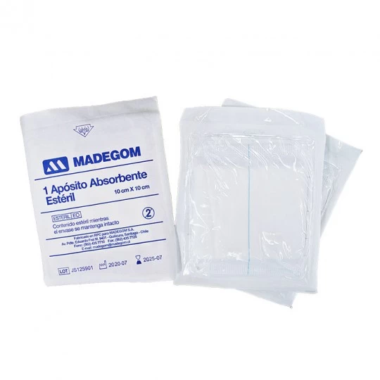 Apósito Absorbente Estéril 10 x 10 cm | Alta Absorción para Curación de Heridas - Imagen 2