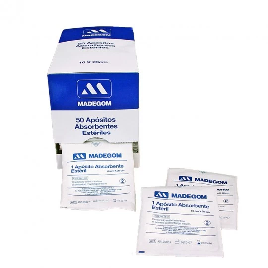 Apósito Absorbente Estéril 10 x 20 cm | Alta Absorción para Heridas y Curaciones