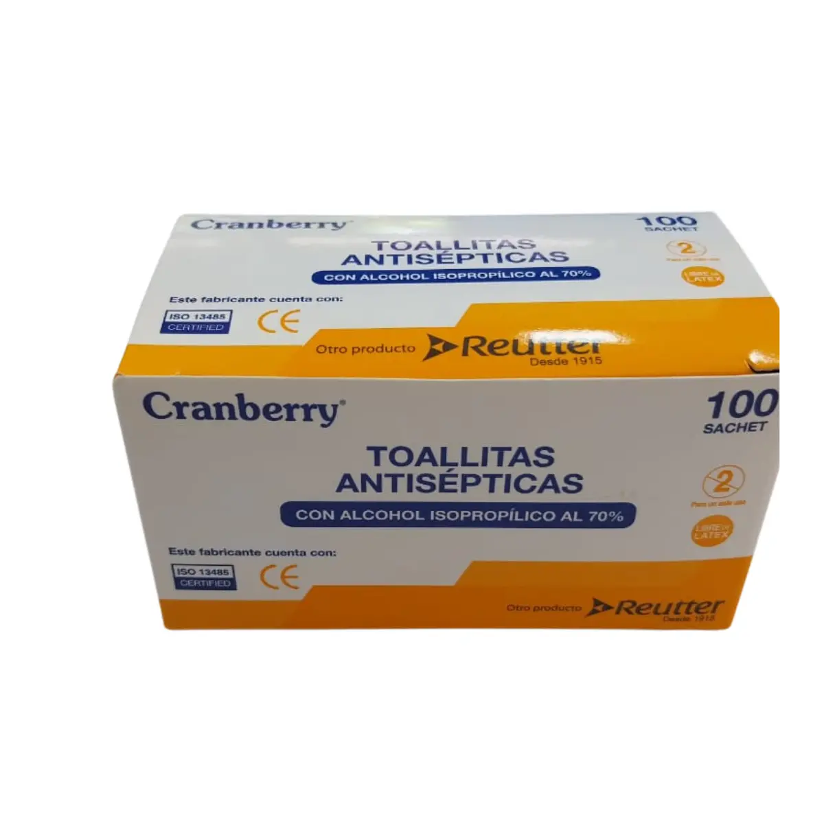 Alcohol Pads Cranberry | Toallitas Antisépticas con Alcohol 70% – 100 Unidades - Imagen 3