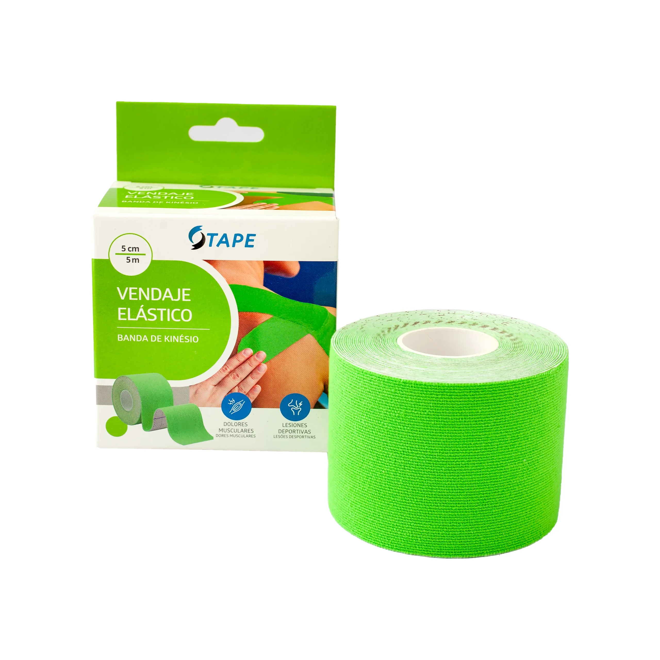 Tape Kinesiológico 5 cm x 5 m – Vendaje Elasticado con Adhesivo Alemán - Imagen 5