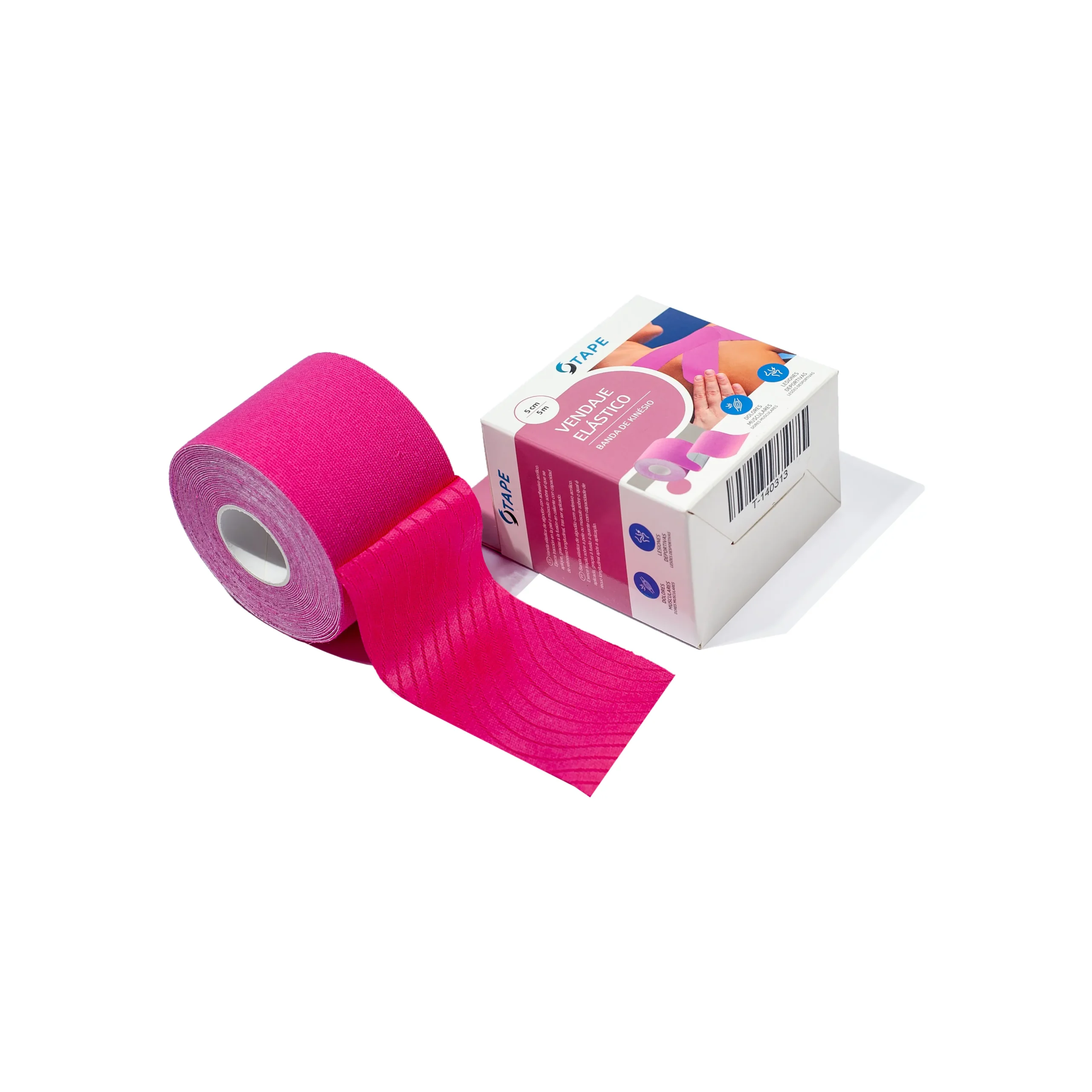 Tape Kinesiológico 5 cm x 5 m – Vendaje Elasticado con Adhesivo Alemán - Imagen 9