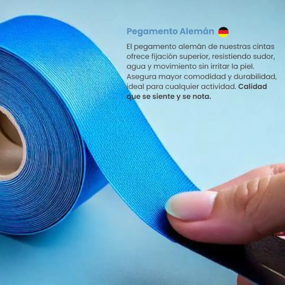 Tape Kinesiológico 5 cm x 5 m – Vendaje Elasticado con Adhesivo Alemán - Imagen 3