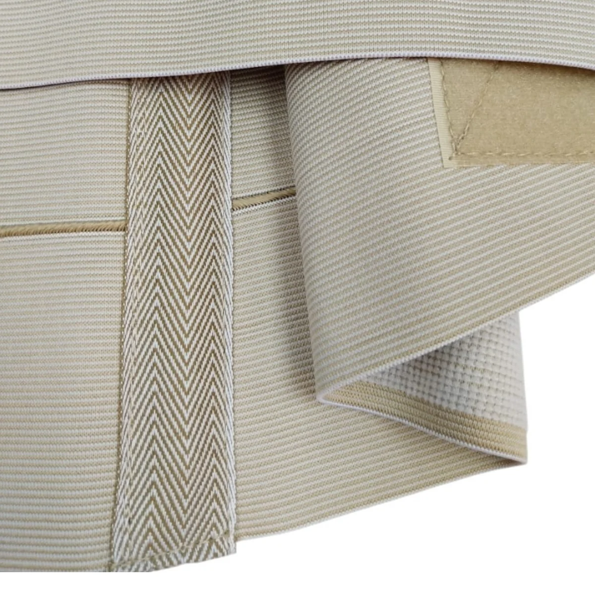 Faja Dorsolumbar 4 Bandas Doble Ajuste Beige – Soporte Lumbar y Postural Hecha en Chile - Imagen 4