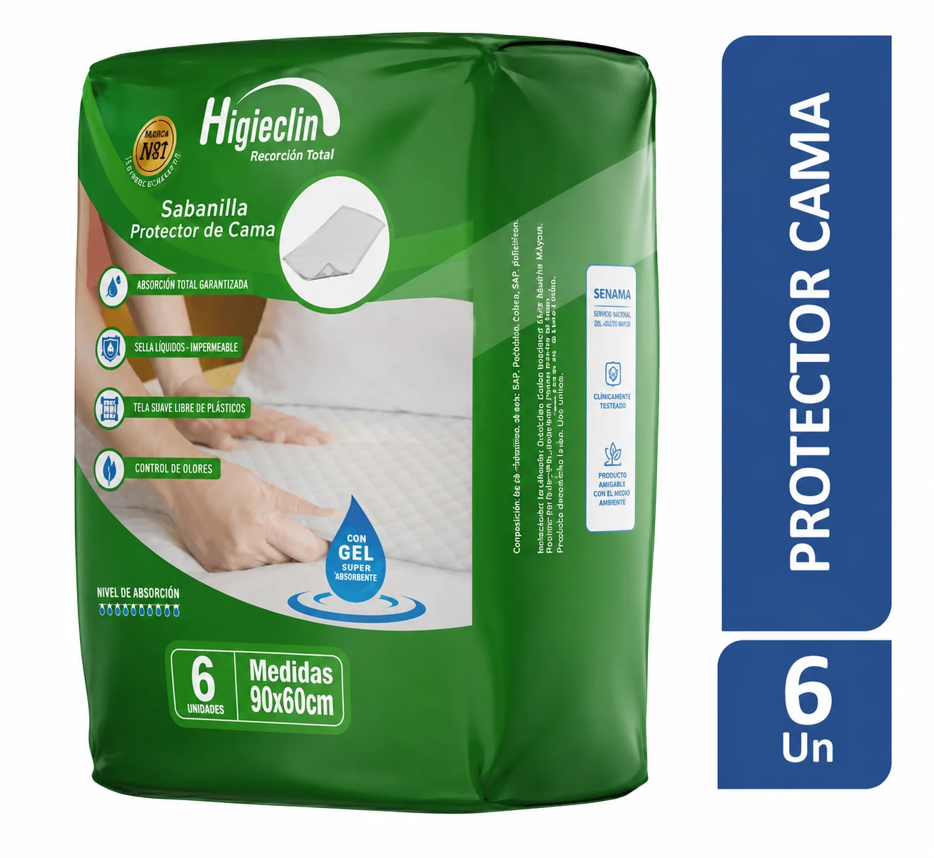 Sabanillas Desechables Higieclin 60x90 cm | Pack Oferta 12 Unidades | Protección para Cama y Superficies