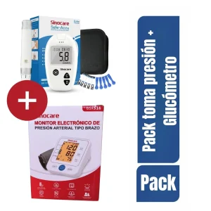 Pack Oferta Tensiómetro + Glucómetro Sinocare | Control de Presión y Glucosa en Casa