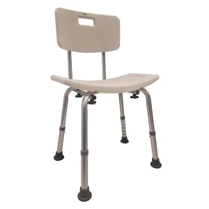 Silla de Baño con Respaldo Extraíble Regulable en Altura | Seguridad y Comodidad para la Ducha