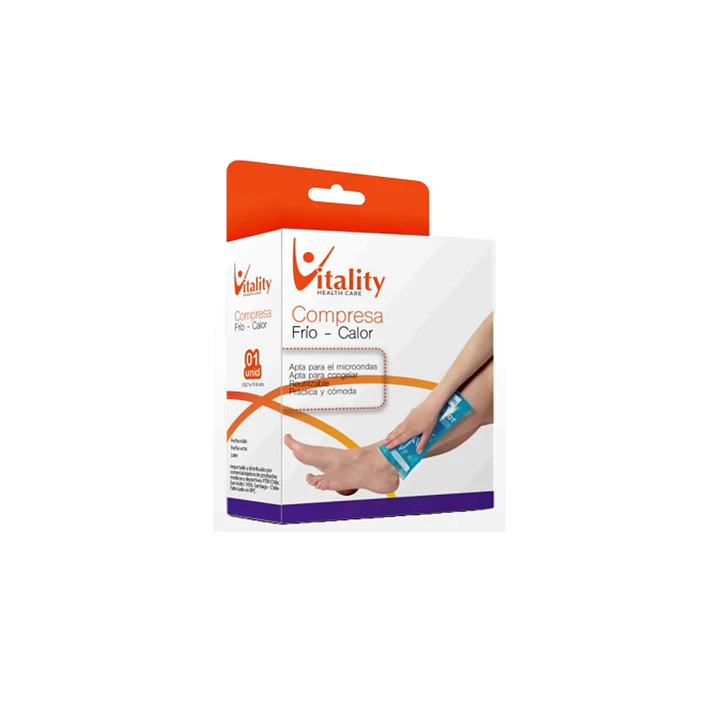 Compresa Frío Calor Vitality 12,7 x 17,8 cm – Bolsa de Gel Reutilizable para Alivio del Dolor e Inflamación - Imagen 2