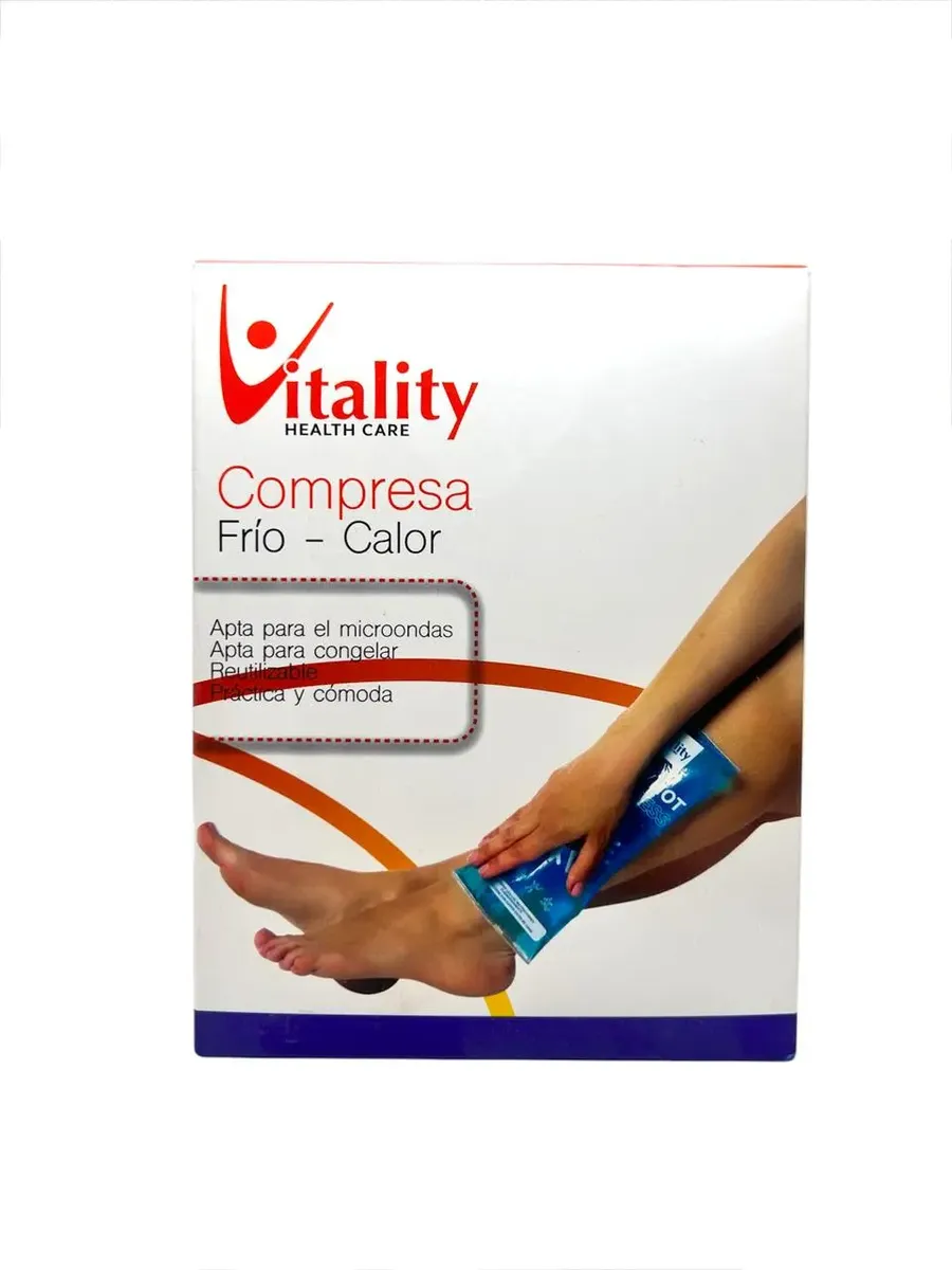 Compresa Frío Calor Vitality 12,7 x 17,8 cm – Bolsa de Gel Reutilizable para Alivio del Dolor e Inflamación