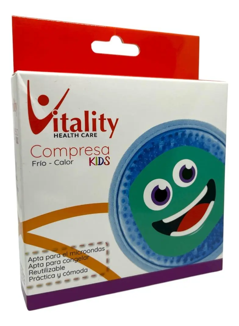 Compresa Frío Calor Kids Vitality 10x10 cm – Alivio Seguro para Golpes y Molestias Infantiles - Imagen 2