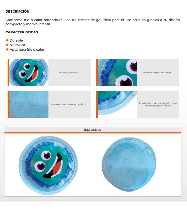 Compresa Frío Calor Kids Vitality 10x10 cm – Alivio Seguro para Golpes y Molestias Infantiles - Imagen 4