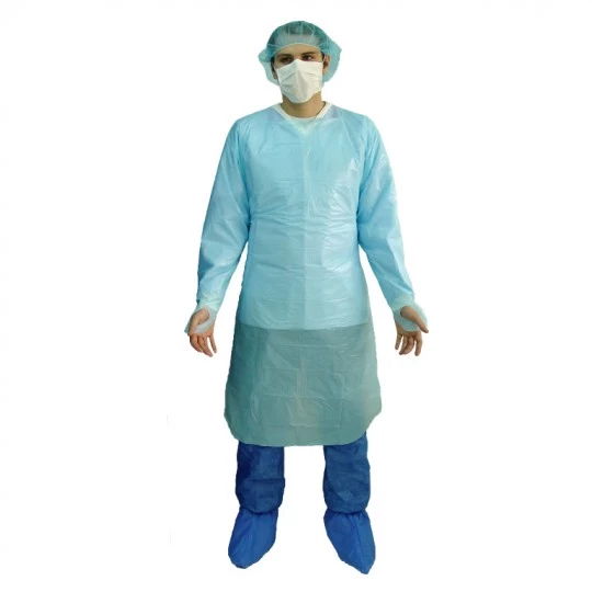 Pechera Desechable Plástica con Mangas Pack 10 Unidades | Protección Impermeable para Uso Clínico
