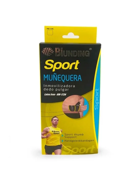 Muñequera con Inmovilizador de Dedo Pulgar Sport Blunding | Neopreno con Férula de Aluminio - Imagen 3